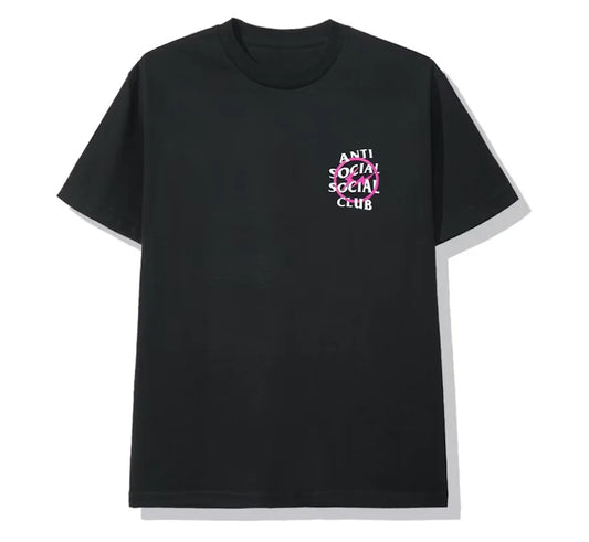 Anti Social Social Club x Fragment Pink Bolt Tee (FW19) Black