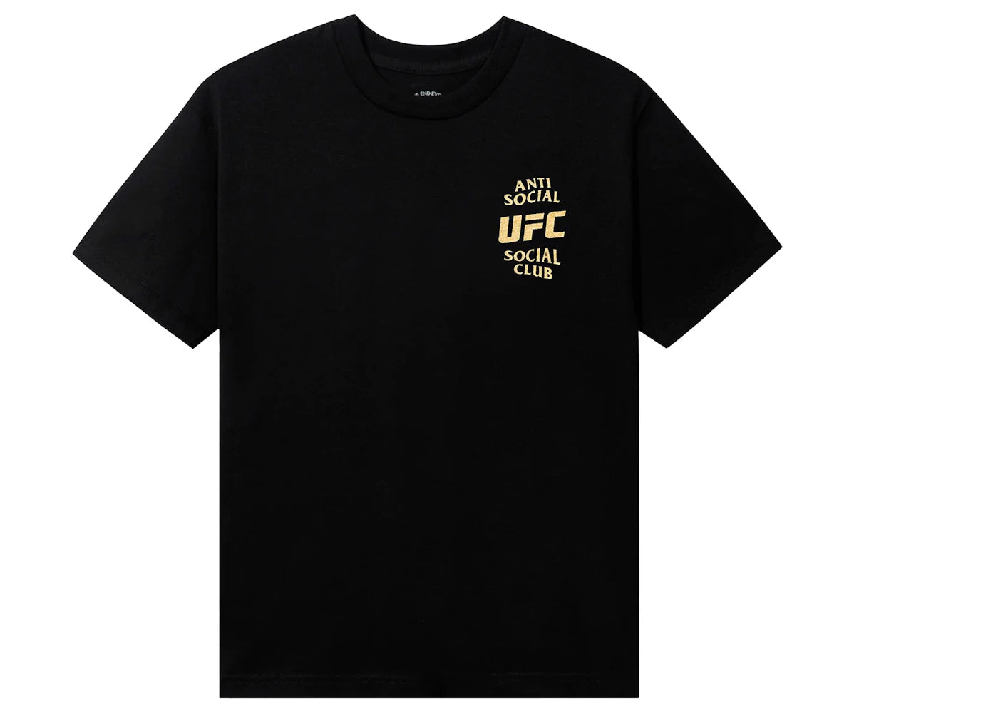 Anti Social Social Club UFC Gold T-shirt Black